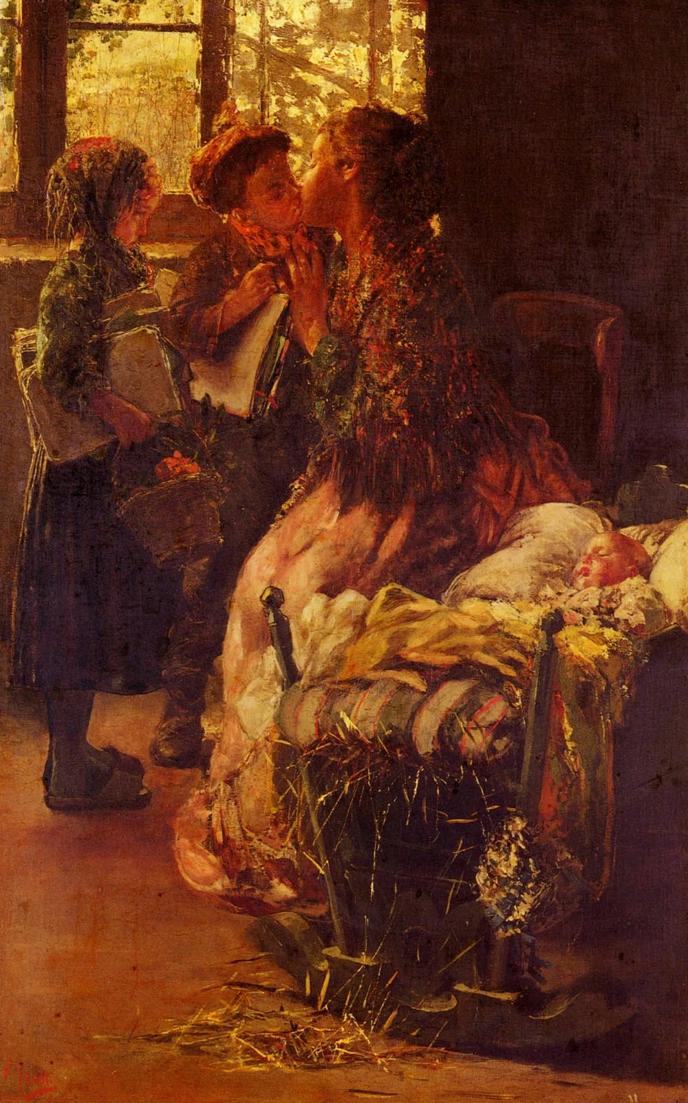 Il bacio tra le braccia della madre